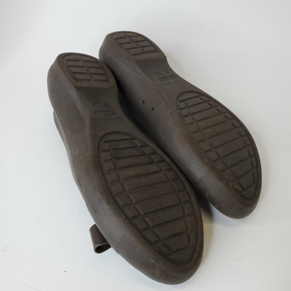 Crocs Wm's Size 11  Gianna Brown Round Toe Waterproof Slip On  Bow Ballet Flats. - Picture 9 of 10